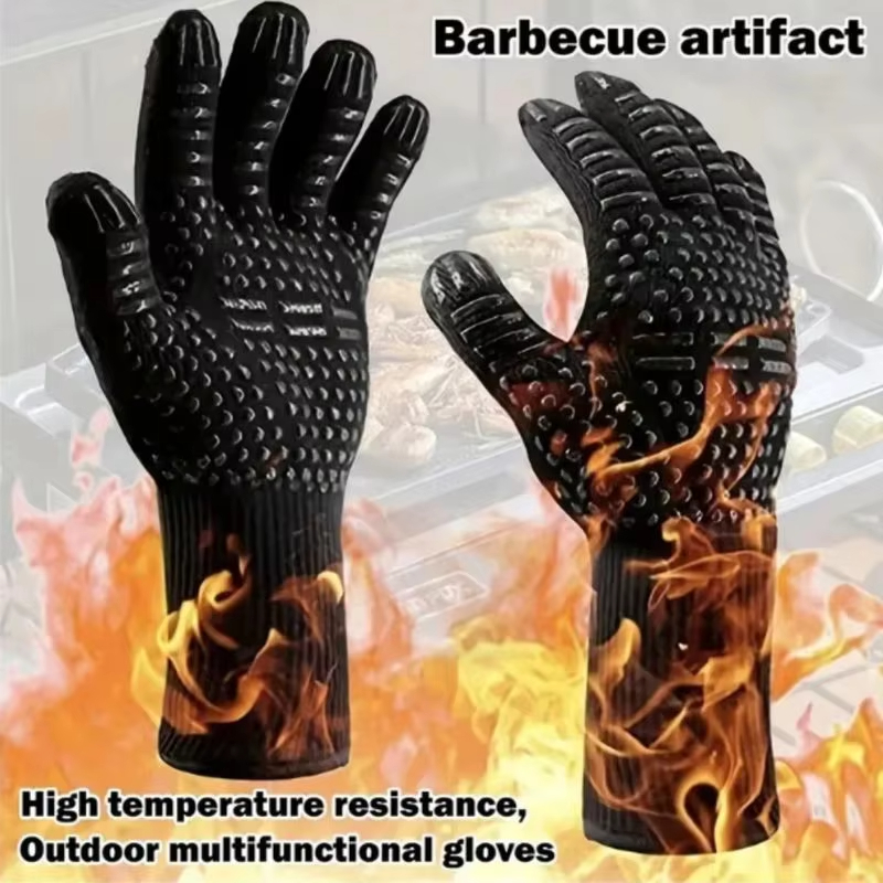 Kitchen Baking Gloves - One Piece BBQ Gloves High Temperature