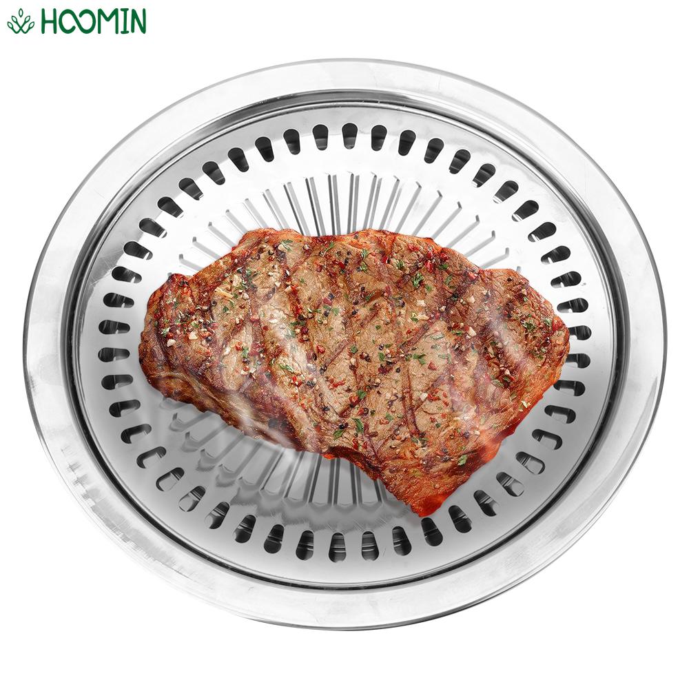 Kitchen Baking Tray Organiser - Smokeless Barbecue Grill Pan Non-Stick Gas
