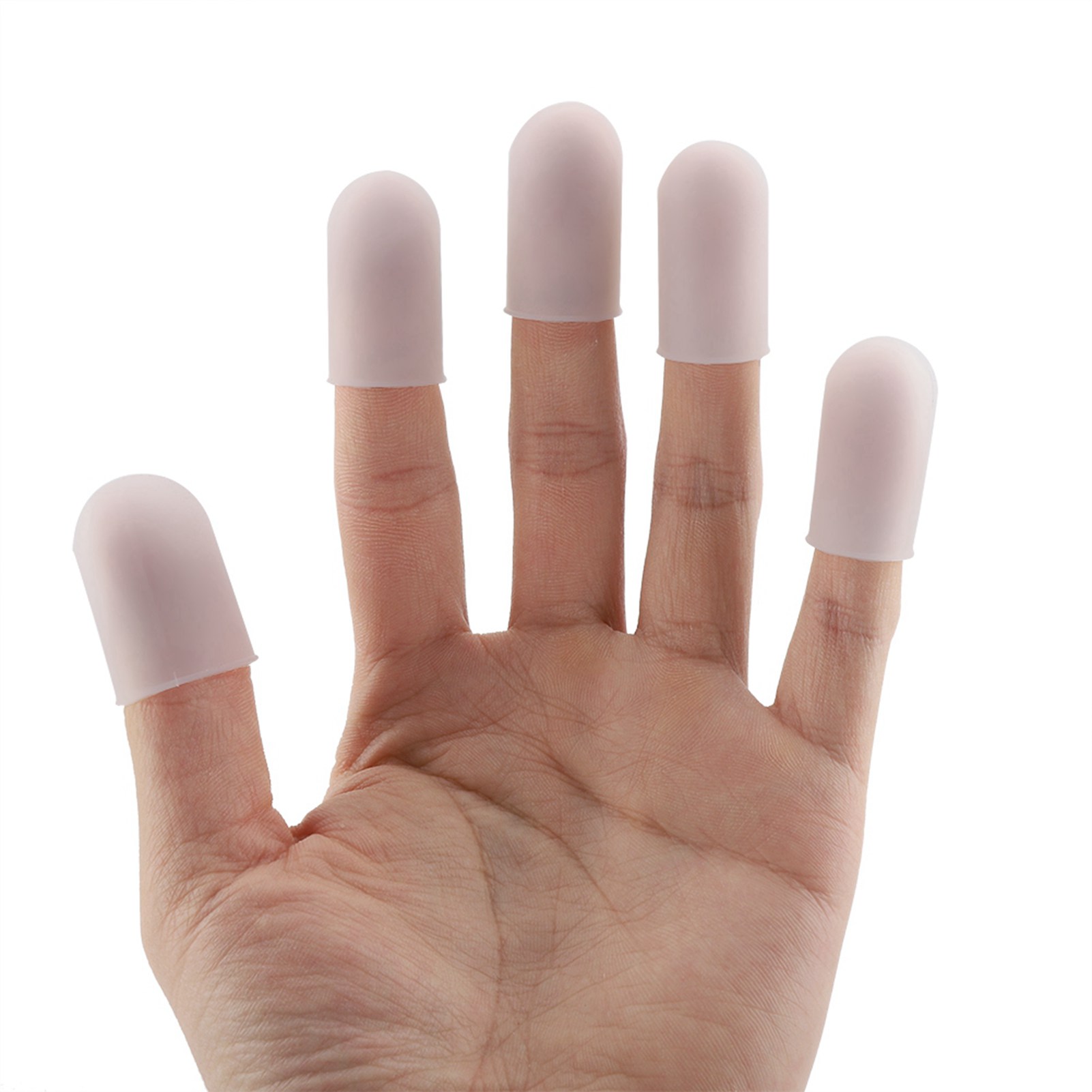 Kitchen Baking Gloves - 5pcs Silicone Finger Protector Thumbs Sleeve