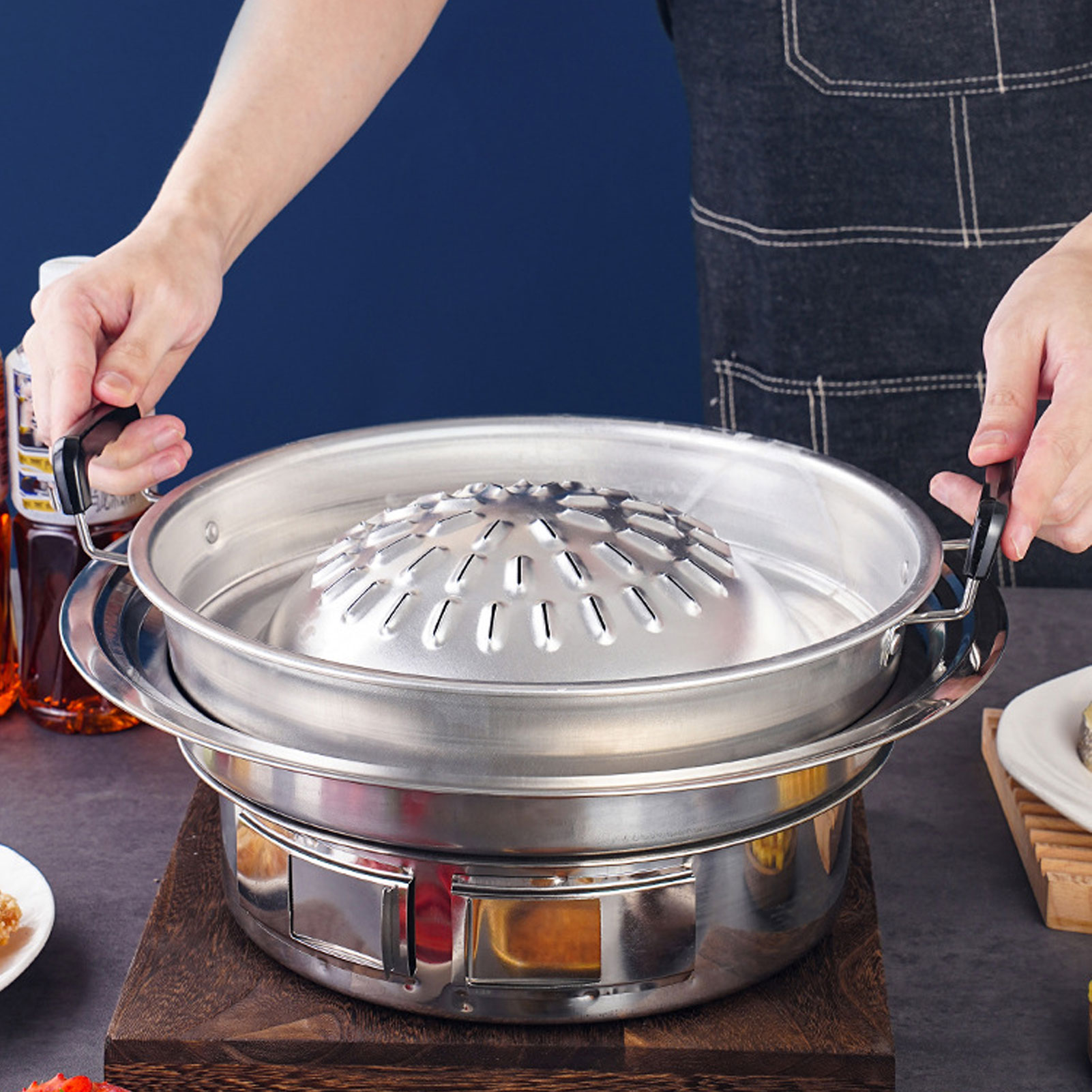 Thai Barbecue Grill Pan Thai B - огляд і ціна Kitchen Baking Tray Organiser