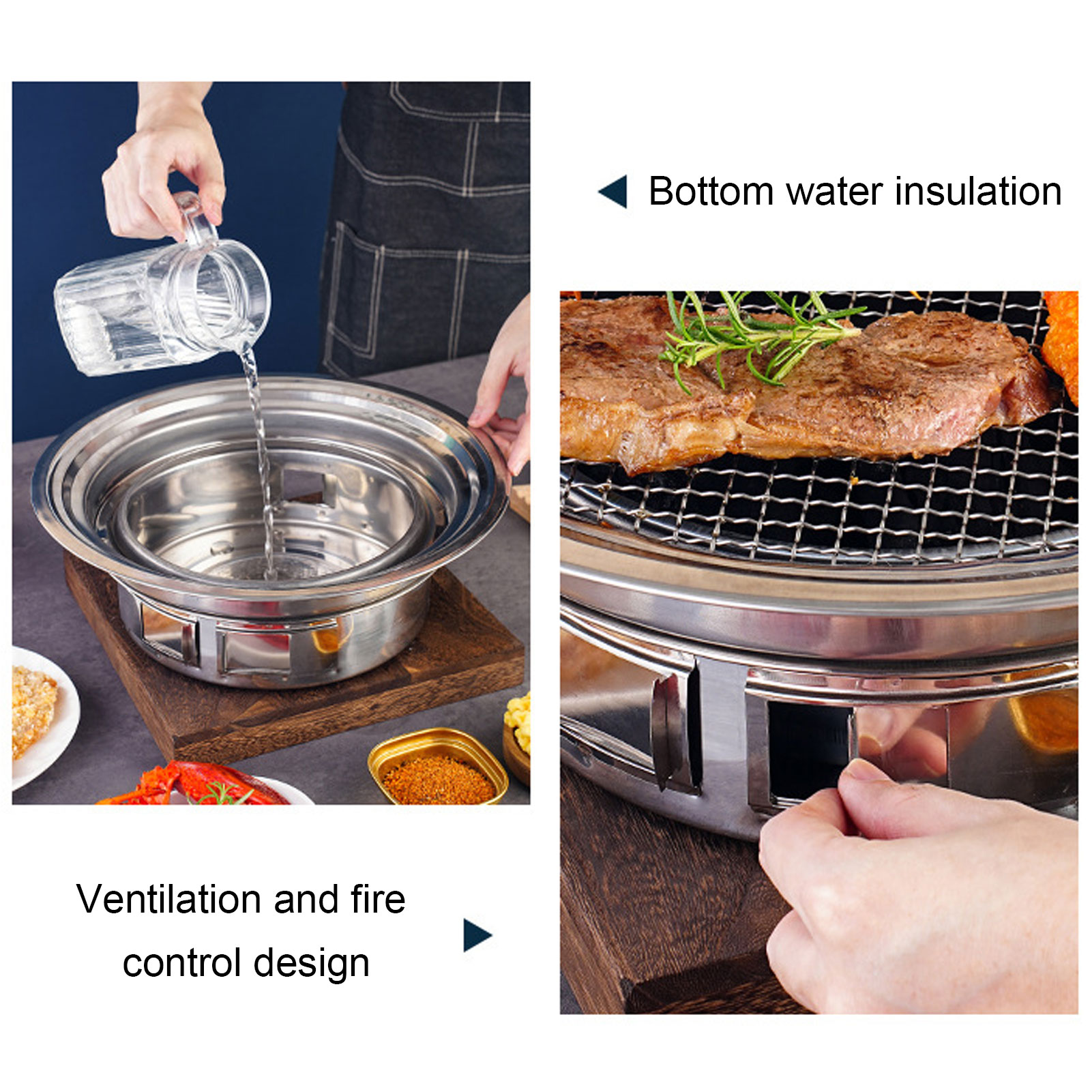 Thai Barbecue Grill Pan Thai B - огляд і ціна Kitchen Baking Tray Organiser