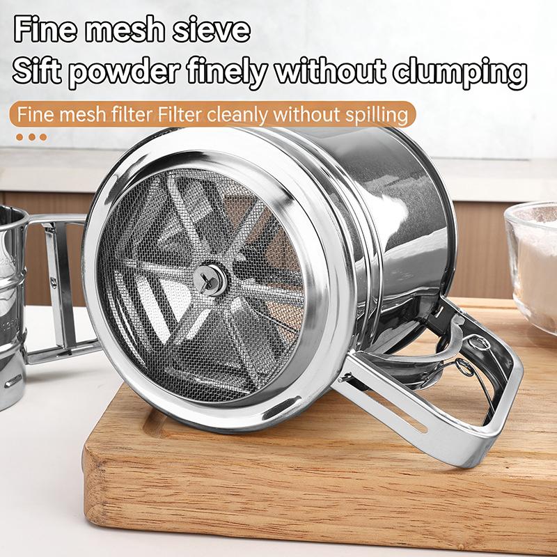 Stainless Steel Flour Sieve Cu - огляд і ціна Baking Powder Kitchen
