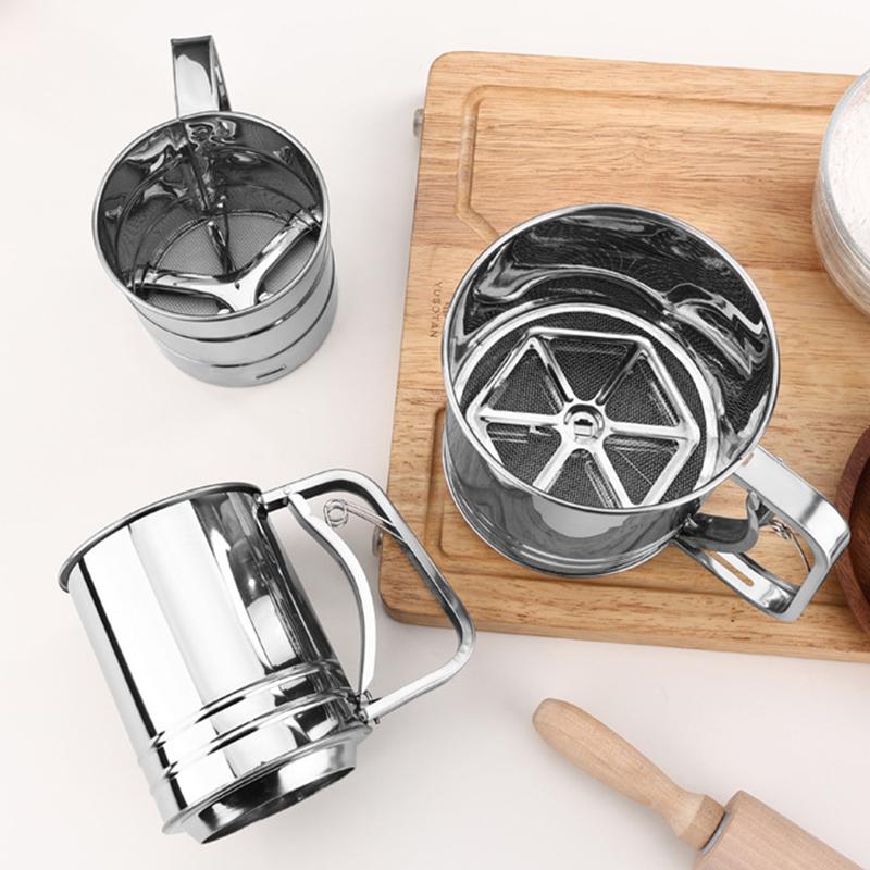 Stainless Steel Flour Sieve Cu - огляд і ціна Baking Powder Kitchen