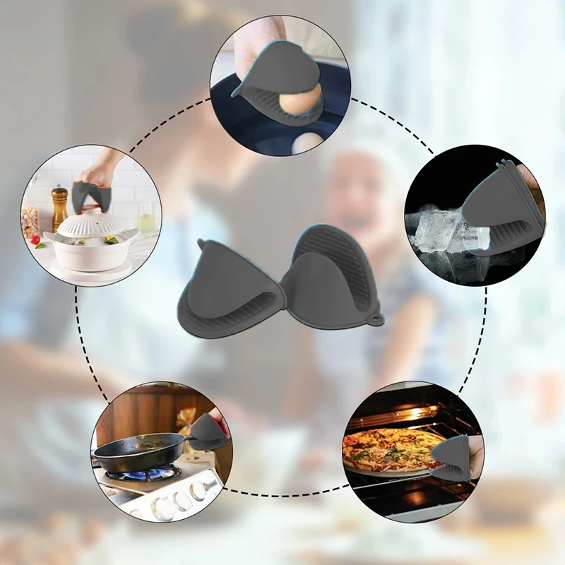 2pcs Mini Oven Gloves Silicone - огляд і ціна Kitchen Baking Gloves