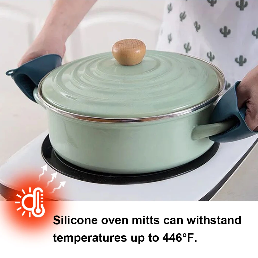 Silicone Oven Mitts Heat Resis - огляд і ціна Kitchen Baking Gloves