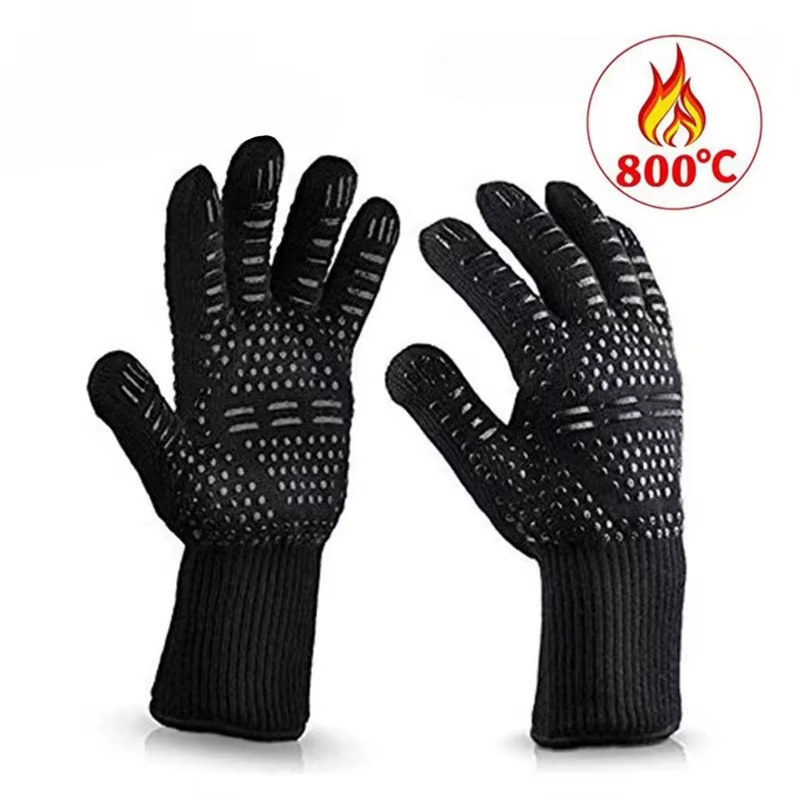 One Piece BBQ Gloves High Temp - огляд і ціна Kitchen Baking Gloves