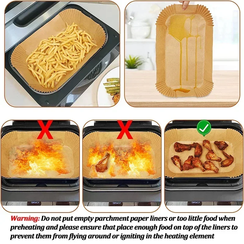Disposable Air Fryer Paper Non - огляд і ціна Kitchen Baking Store