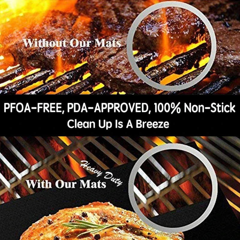 5Pcs Boxed 33X40X0.2mm BBQ Bar - огляд і ціна Super Kitchen Baking Mat