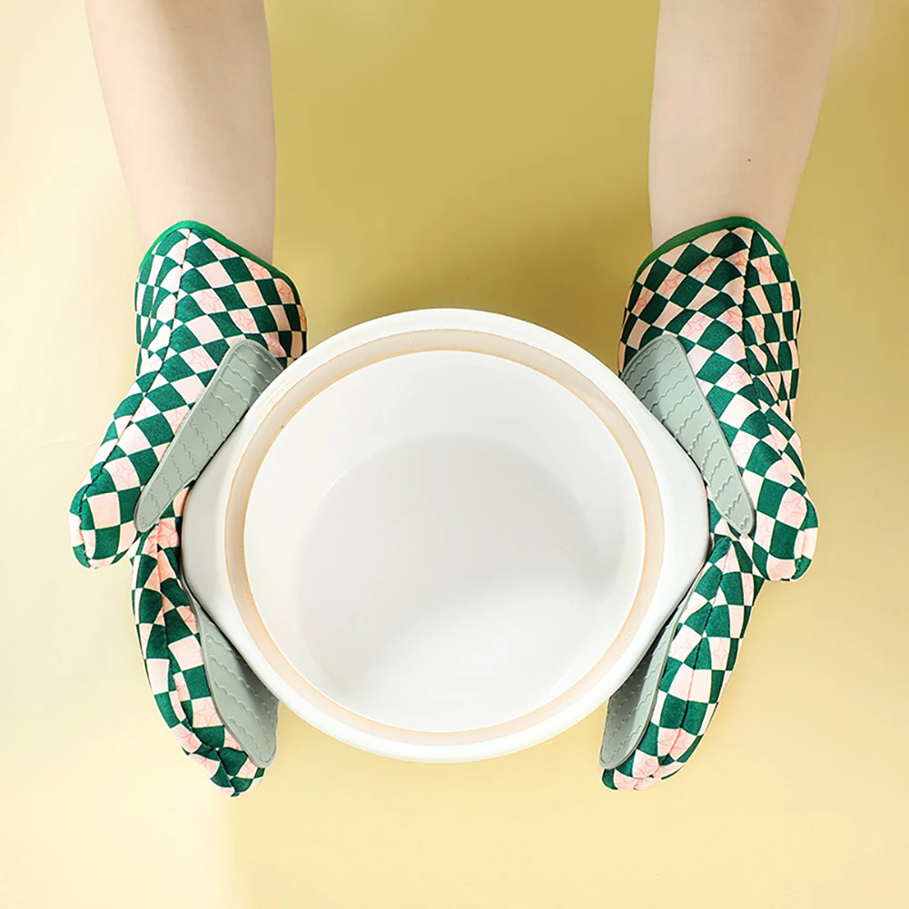 Silicone Oven Mitts Heat Resis - огляд і ціна Kitchen Baking Gloves