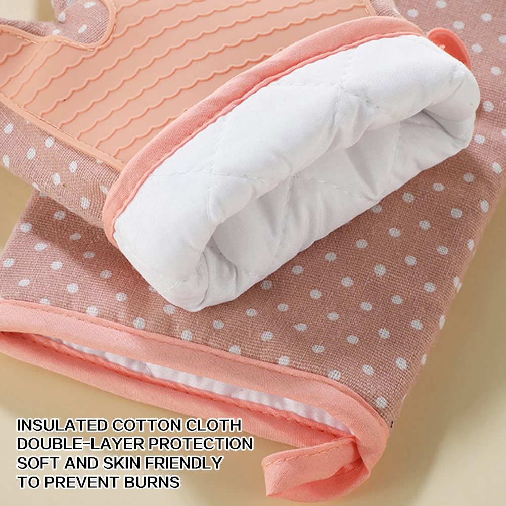Silicone Oven Mitts Heat Resis - огляд і ціна Kitchen Baking Gloves