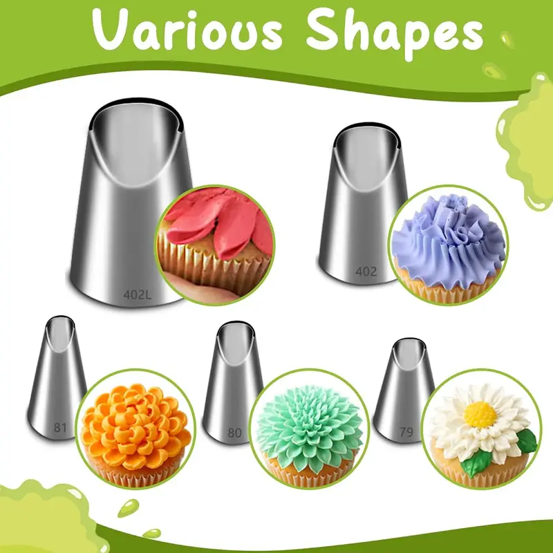 5PCS Stainless Steel Piping No - огляд і ціна Kitchen Baking Store
