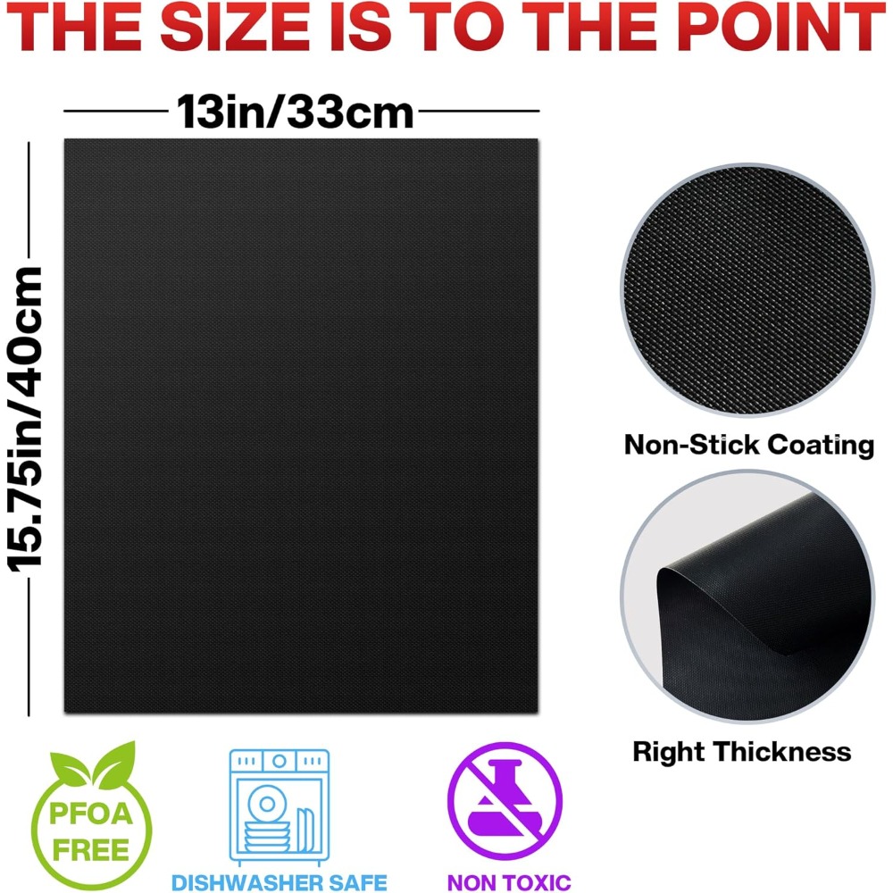 2/4/6/8PCS BBQ Grill Mat Non-s - огляд і ціна Super Kitchen Baking Mat