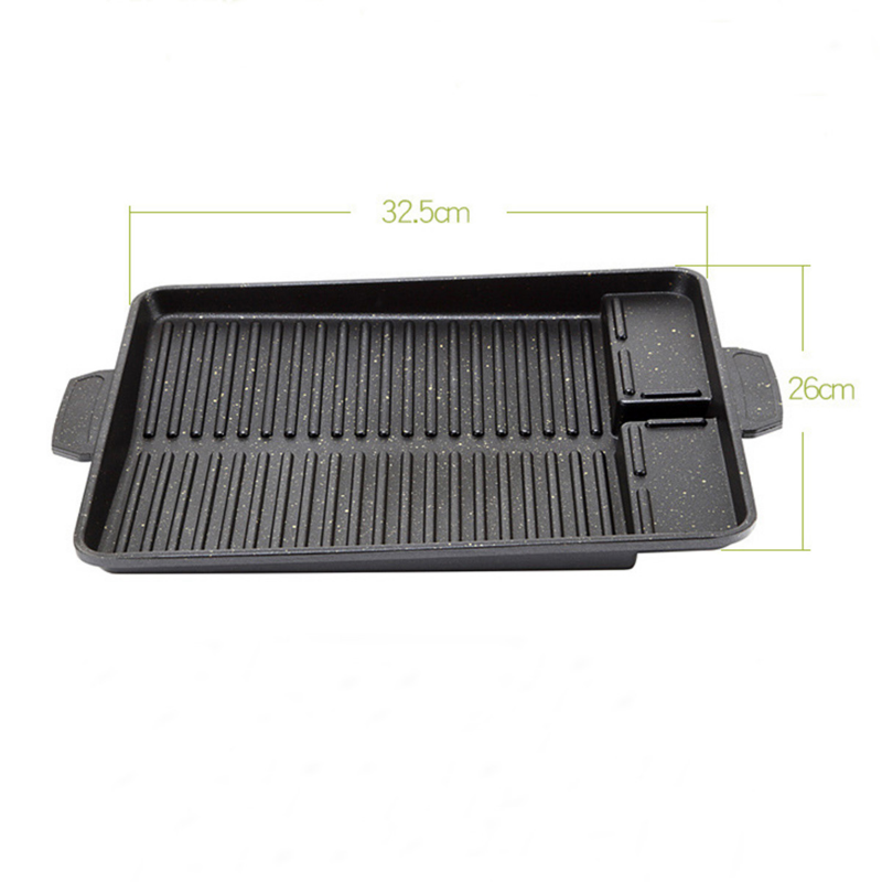 BBQ Grill Pan Plate 32 X 26cm  - огляд і ціна Kitchen Baking Tray Organiser