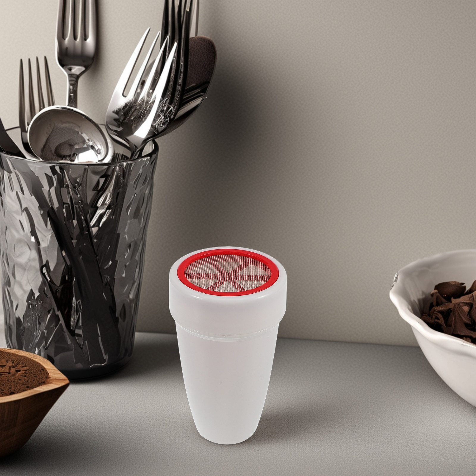 Handheld Flour Sieve Fine Mesh - огляд і ціна Baking Powder Kitchen