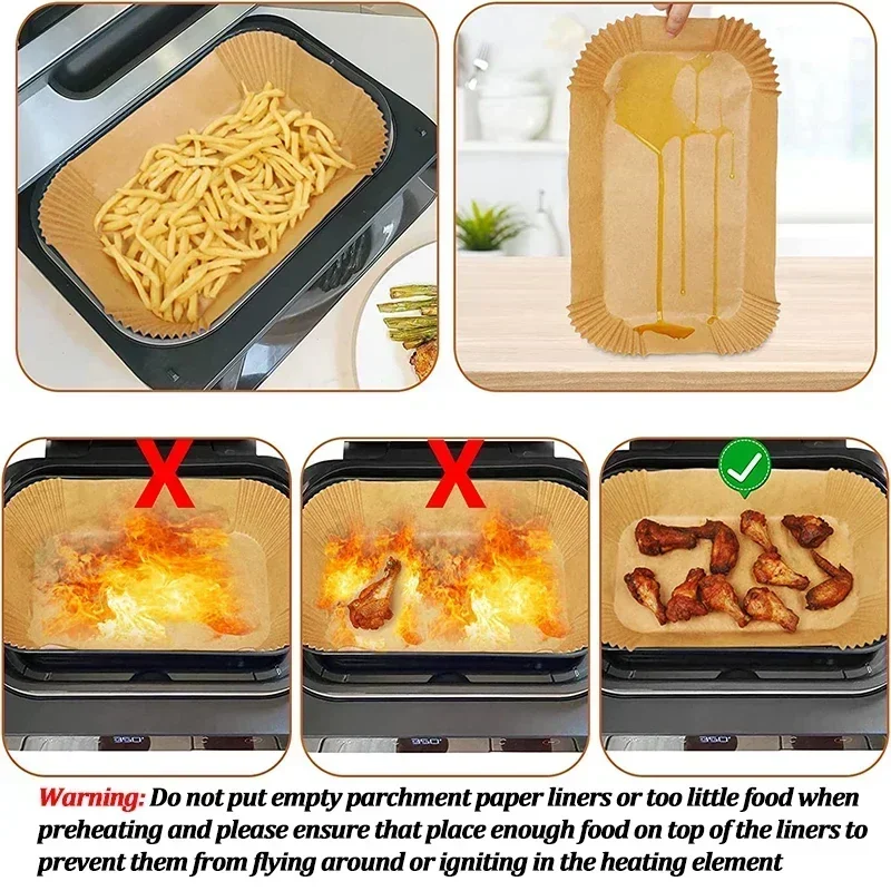 Disposable Air Fryer Paper Non - огляд і ціна Kitchen Baking Store