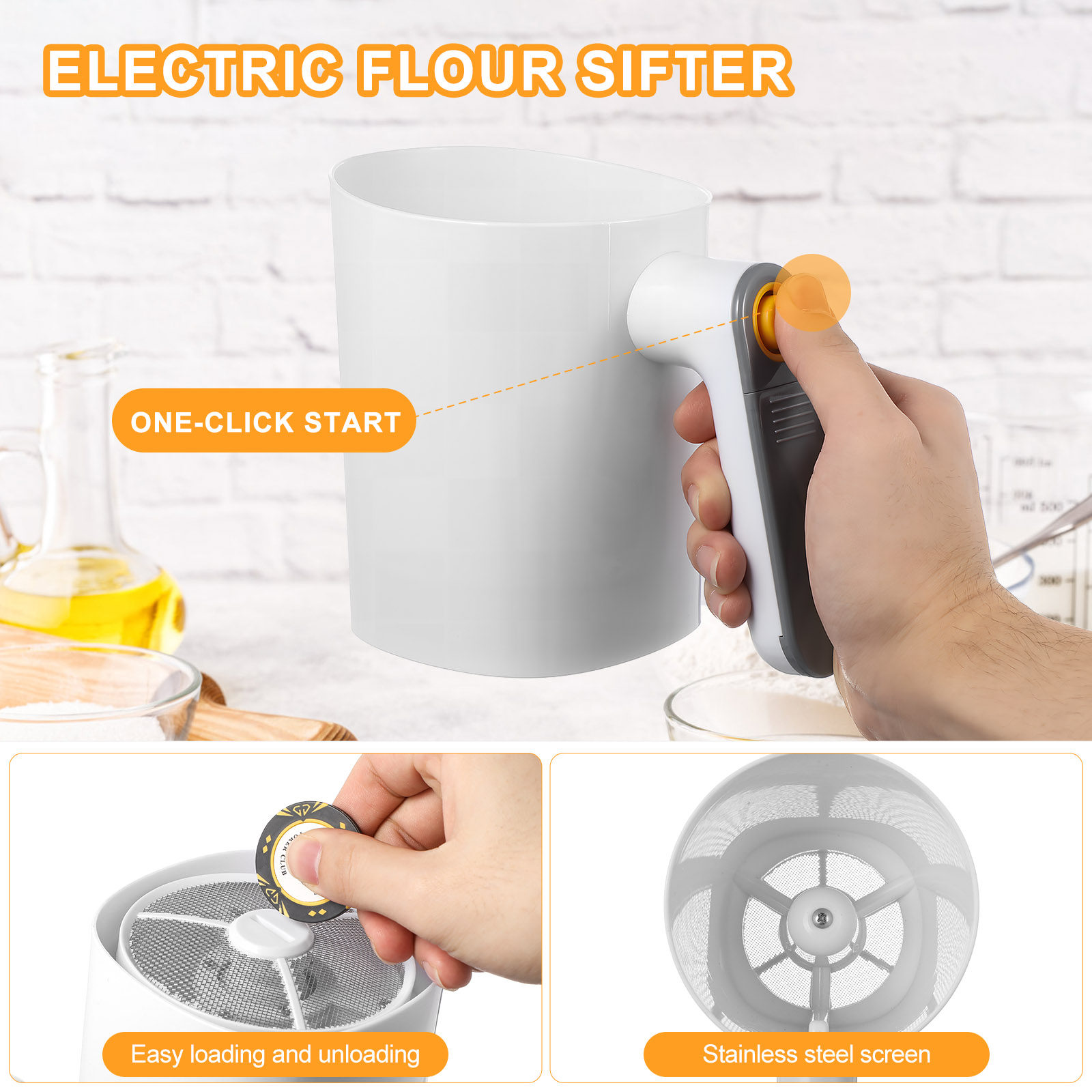 Electric Kitchen Sifter Handhe - огляд і ціна Baking Powder Kitchen