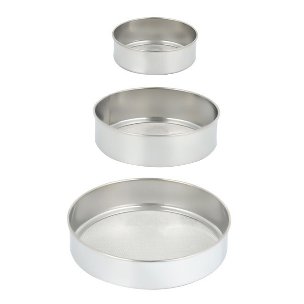 3Pcs Stainless Steel Flour Sif - огляд і ціна Baking Powder Kitchen