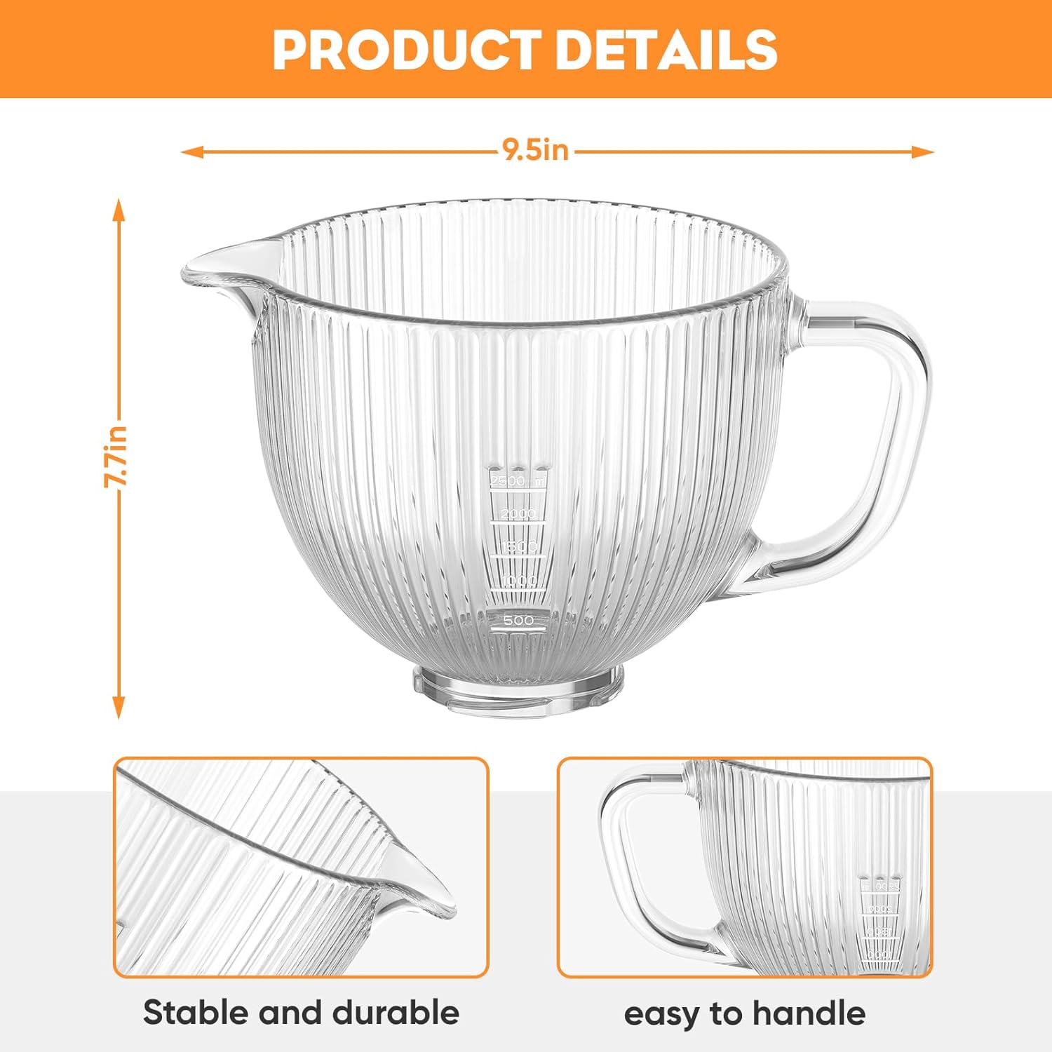 GVODE Glass Bowl for Kitchenai - огляд і ціна Kitchenaid Baking Set