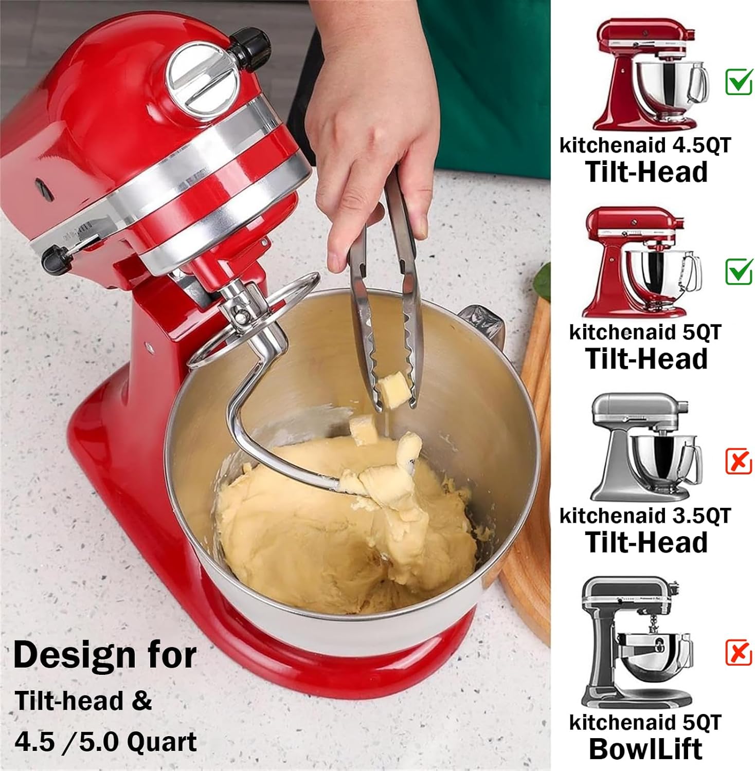 Stainless Steel Dough Hook Wit - огляд і ціна Kitchenaid Baking Set