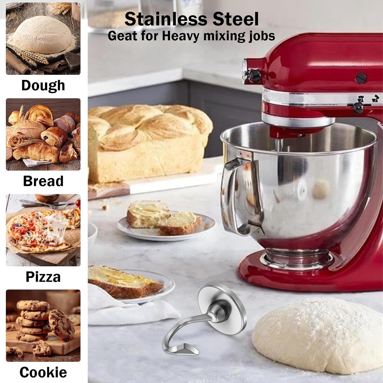 Stainless Steel Dough Hook Wit - огляд і ціна Kitchenaid Baking Set