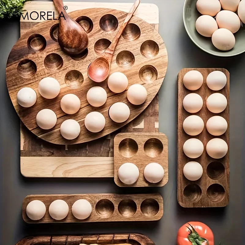 KEMORELA 1PCS Modern Wooden Eg - огляд і ціна Kitchen Baking Tray Organiser