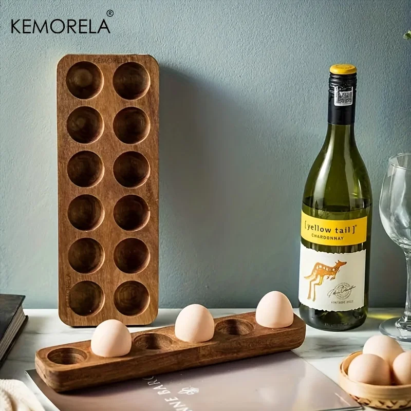 KEMORELA 1PCS Modern Wooden Eg - огляд і ціна Kitchen Baking Tray Organiser
