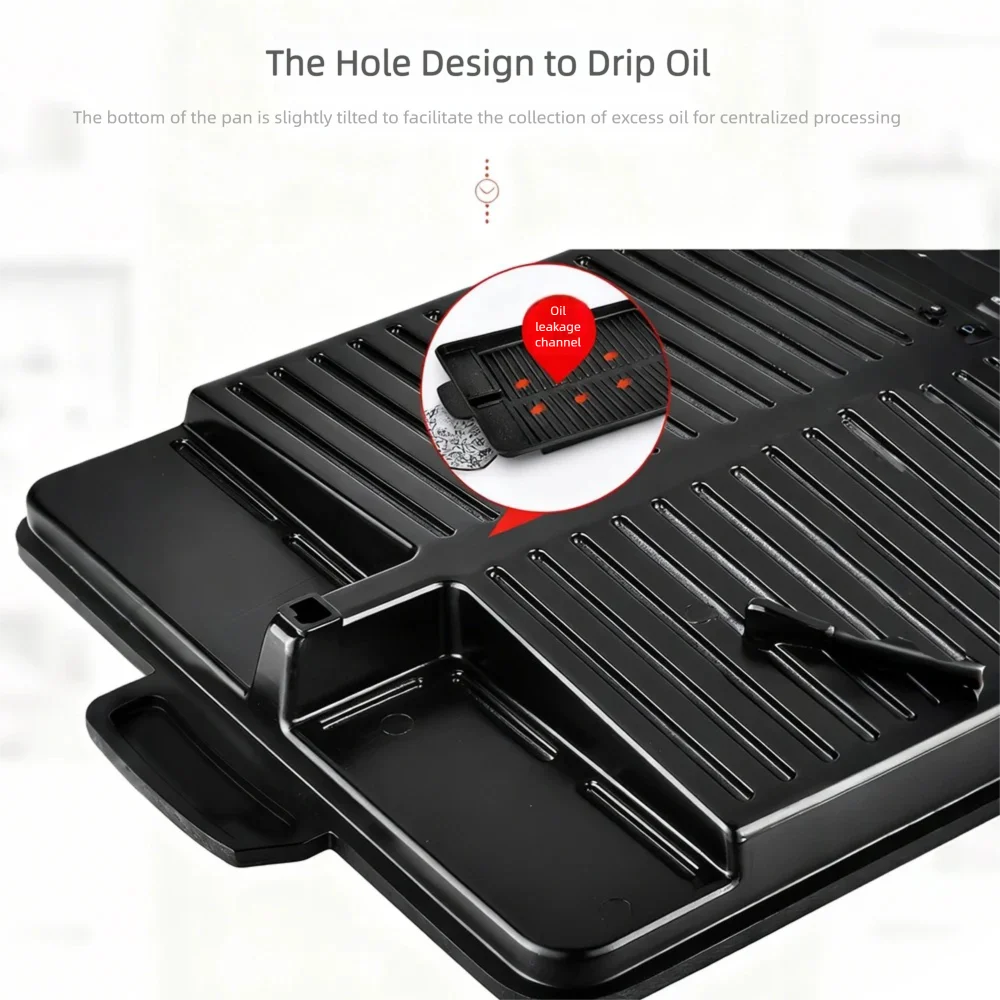Korean Grill Pan for Indoor Ou - огляд і ціна Kitchen Baking Tray Organiser