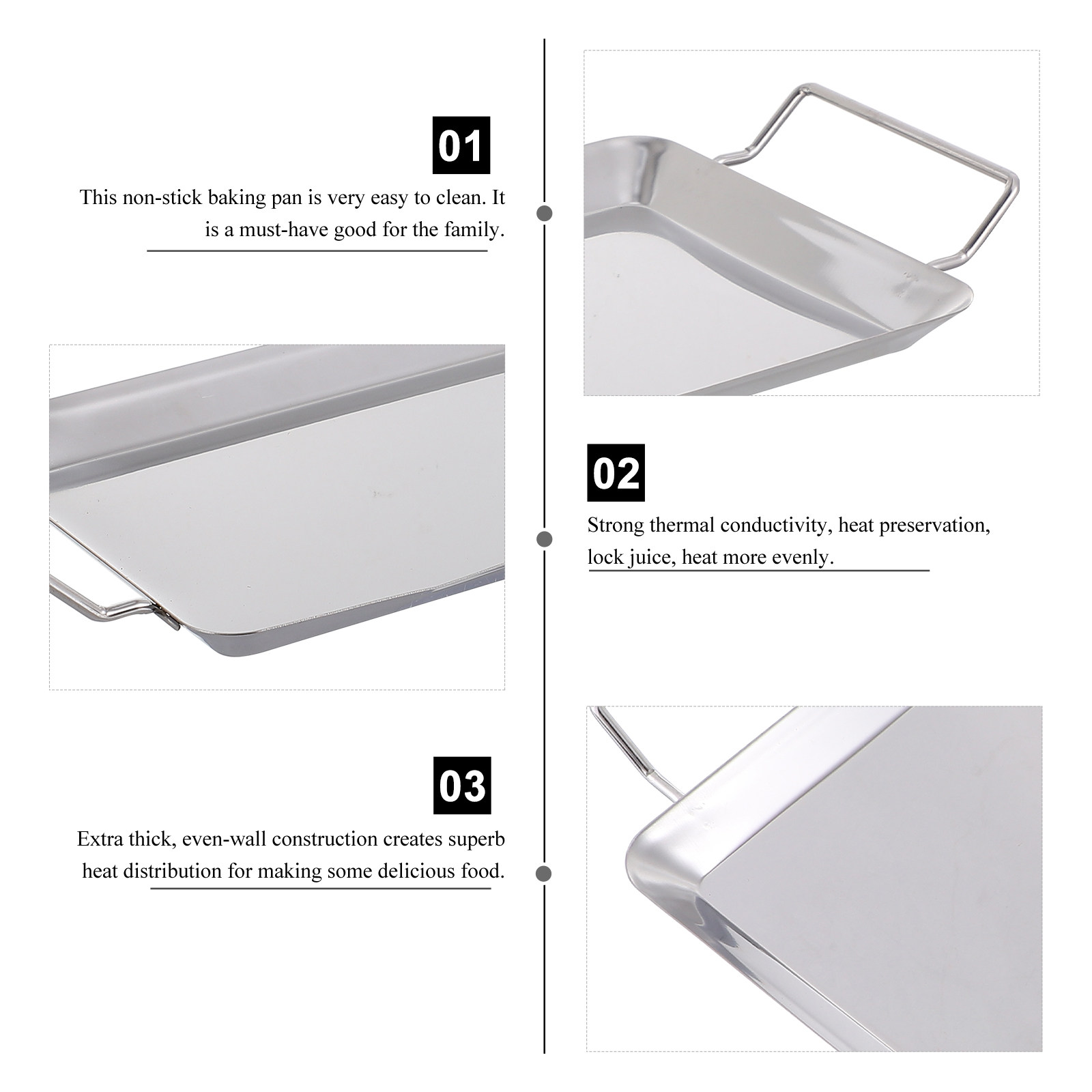 1Pcs Premium Stainless Steel G - огляд і ціна Kitchen Baking Tray Organiser