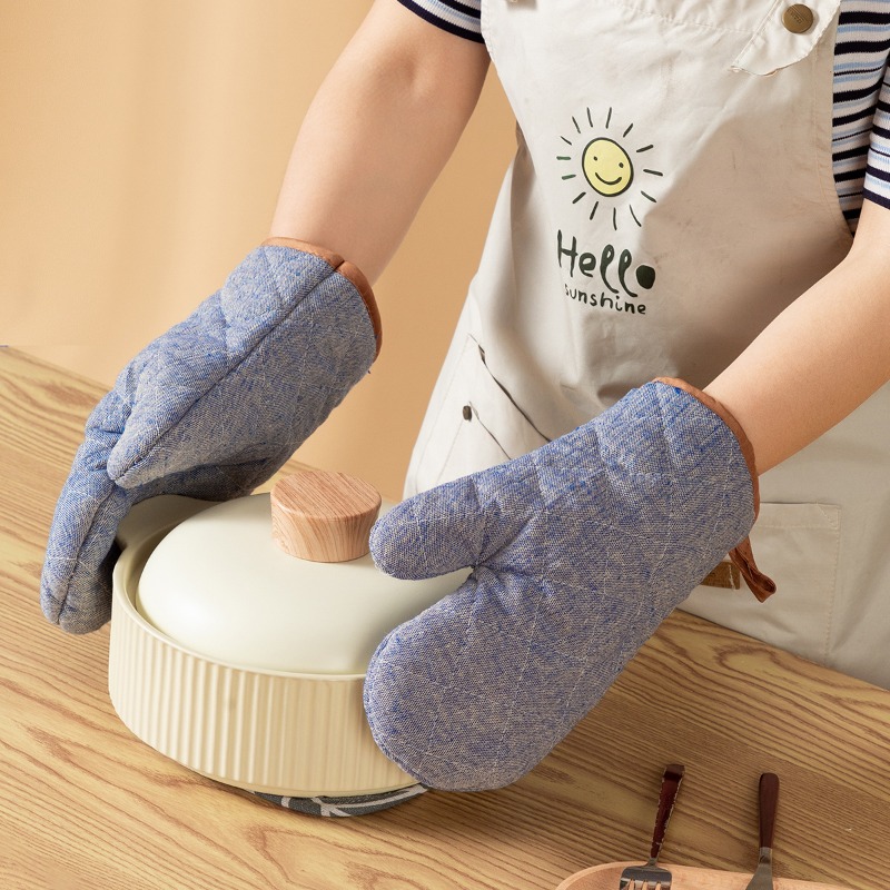 2pcs Thickened Oven Mitts Home - огляд і ціна Kitchen Baking Gloves