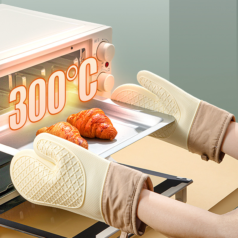 Heavy Duty Silicone Heat Resis - огляд і ціна Kitchen Baking Gloves
