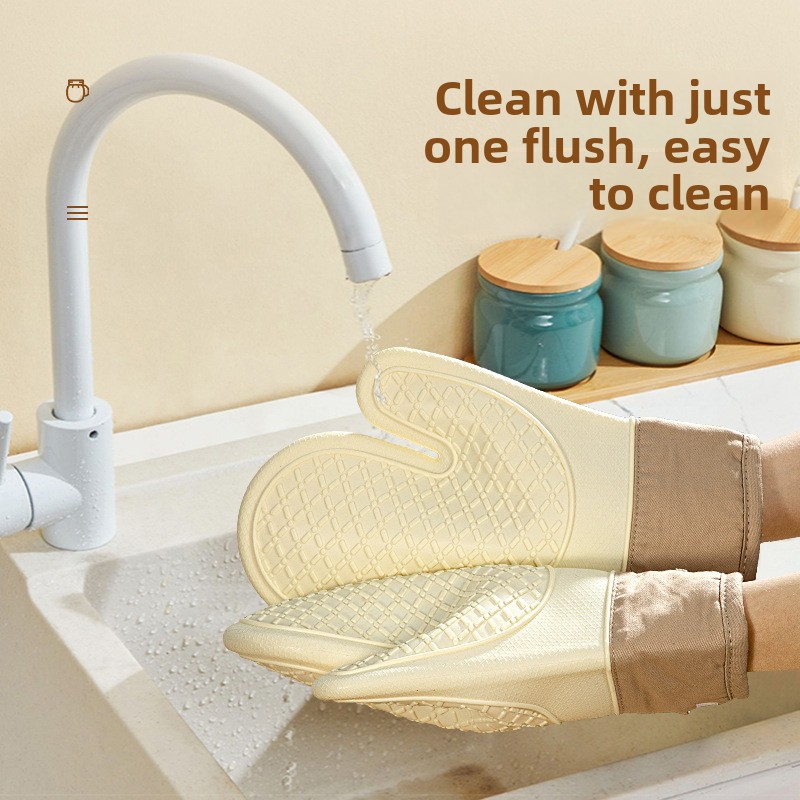 Heavy Duty Silicone Heat Resis - огляд і ціна Kitchen Baking Gloves