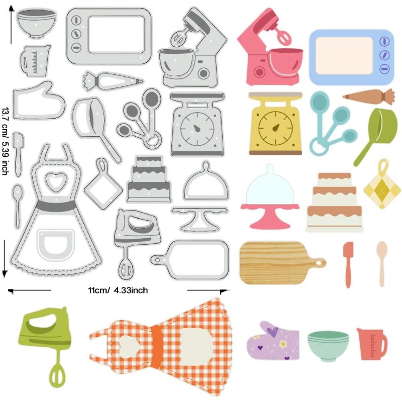 1pcs Baking Tools Cutting Dies - огляд і ціна Kitchen Baking Gloves