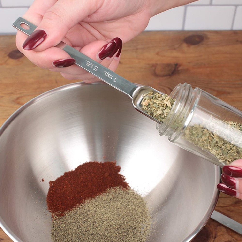6Pcs Stainless Steel Measuring - огляд і ціна Baking Powder Kitchen