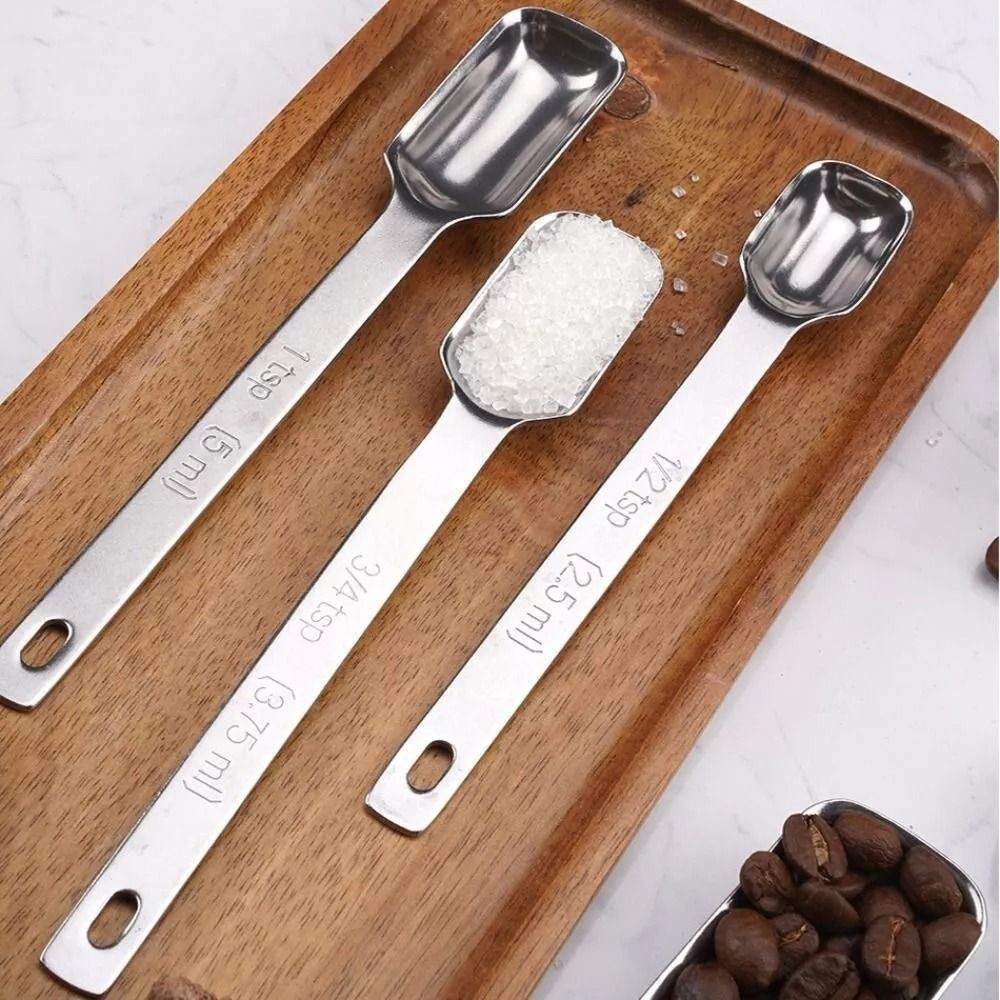 6Pcs Stainless Steel Measuring - огляд і ціна Baking Powder Kitchen