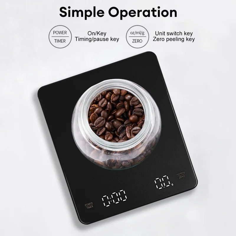 Digital Coffee Scale with Time - огляд і ціна Kitchen Scale Precise