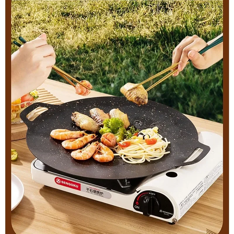 Thin Korean Grill Pan,Round BB - огляд і ціна Kitchen Baking Tray Organiser