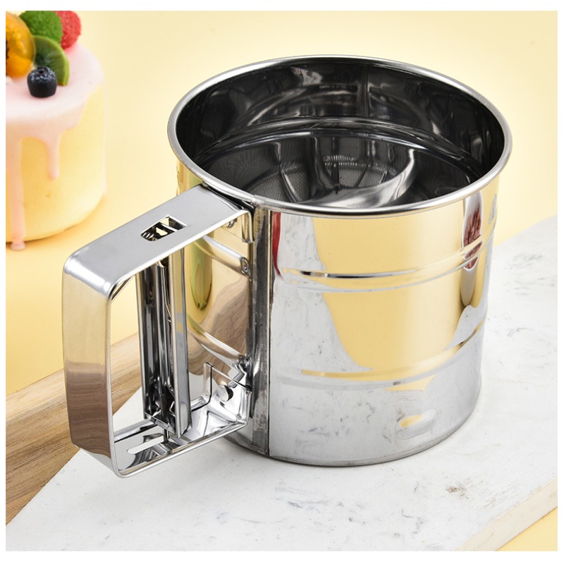 1PC Stainless Steel Flour Sift - огляд і ціна Baking Powder Kitchen