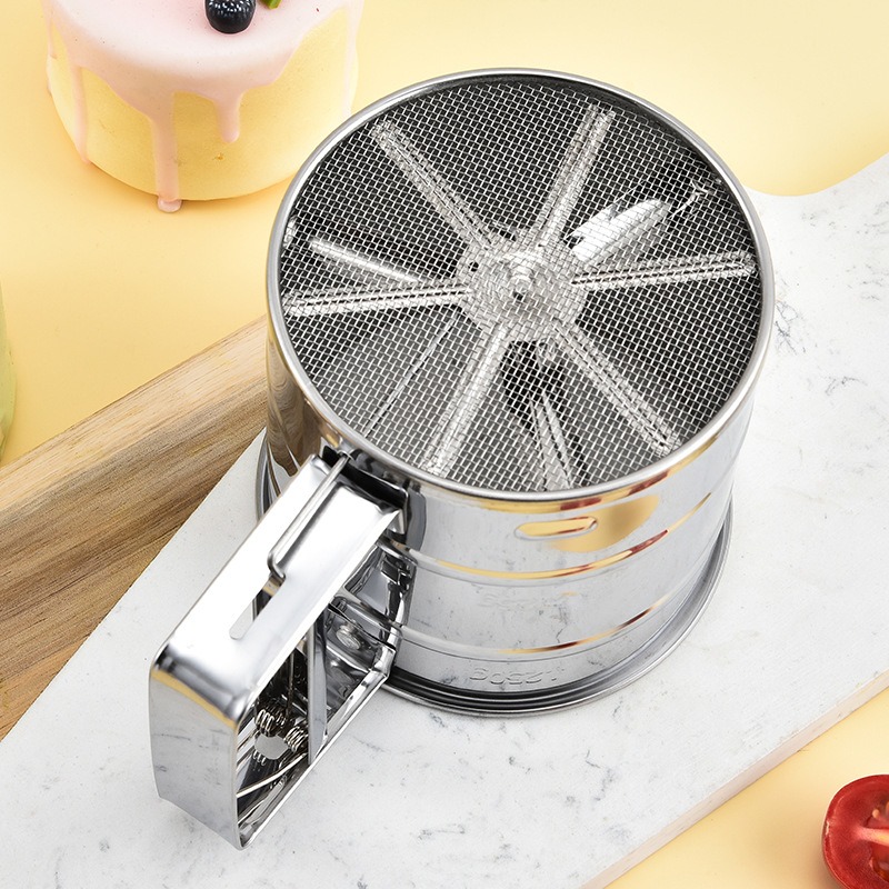 1PC Stainless Steel Flour Sift - огляд і ціна Baking Powder Kitchen